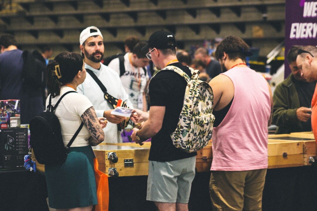 Industry professionals networking at an event